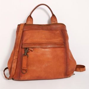 Free People Joey Distressed Convertible Backpack